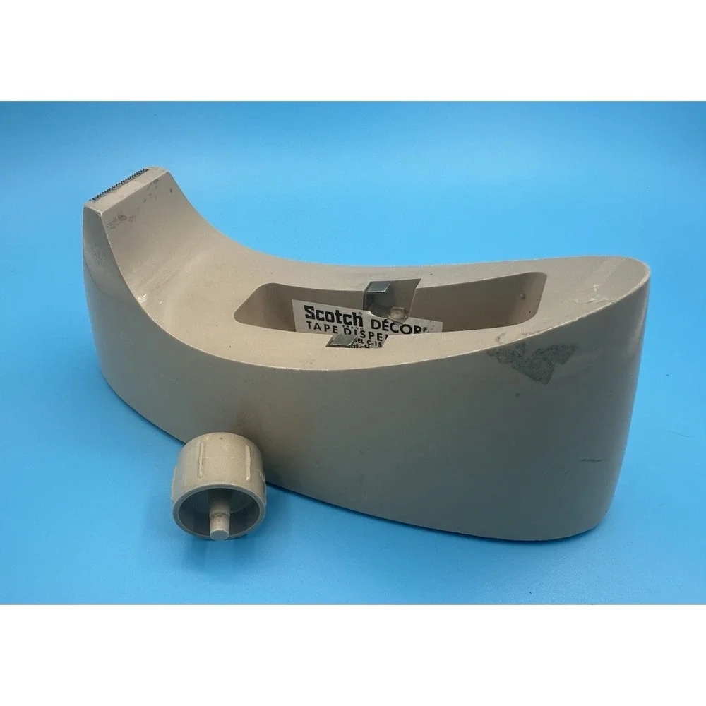 Vintage Scotch C-15 mint green Tape Dispenser‎ weighted with non-skid bottom